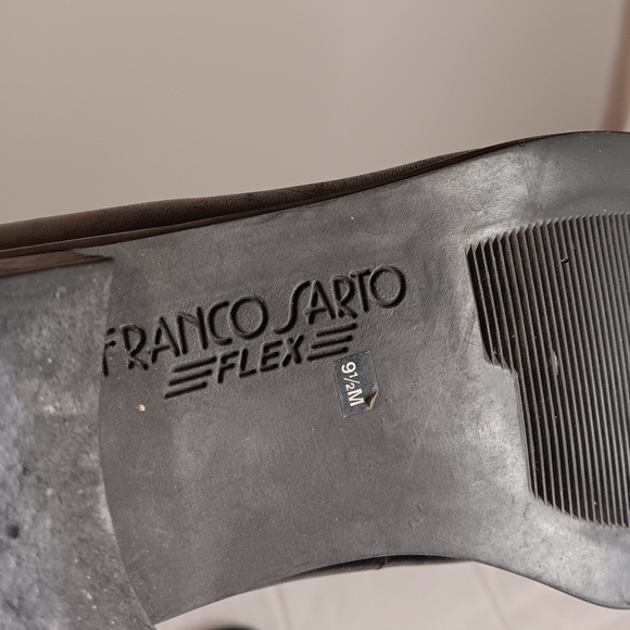 Franco Sarto Flex Womens Bocca Loafer Shoes Black Leather Size 9 5 Y2K - Picture 6 of 8